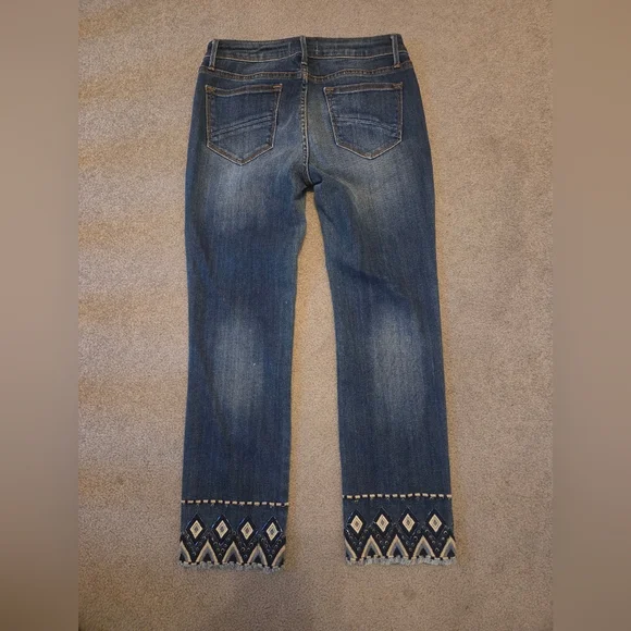 Driftwood Colette Cropped Embroidered Jeans - Picture 4 of 6